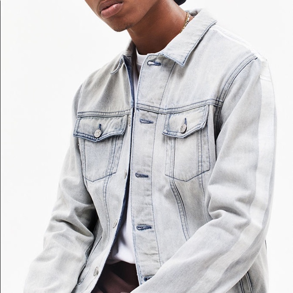 Pacsun striped denim jacket need gone soon